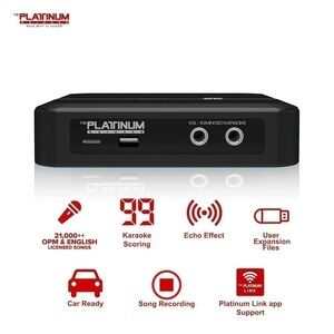 EUC Expandable Platinum KS10 Mini SD Karaoke Machine | Support Recording